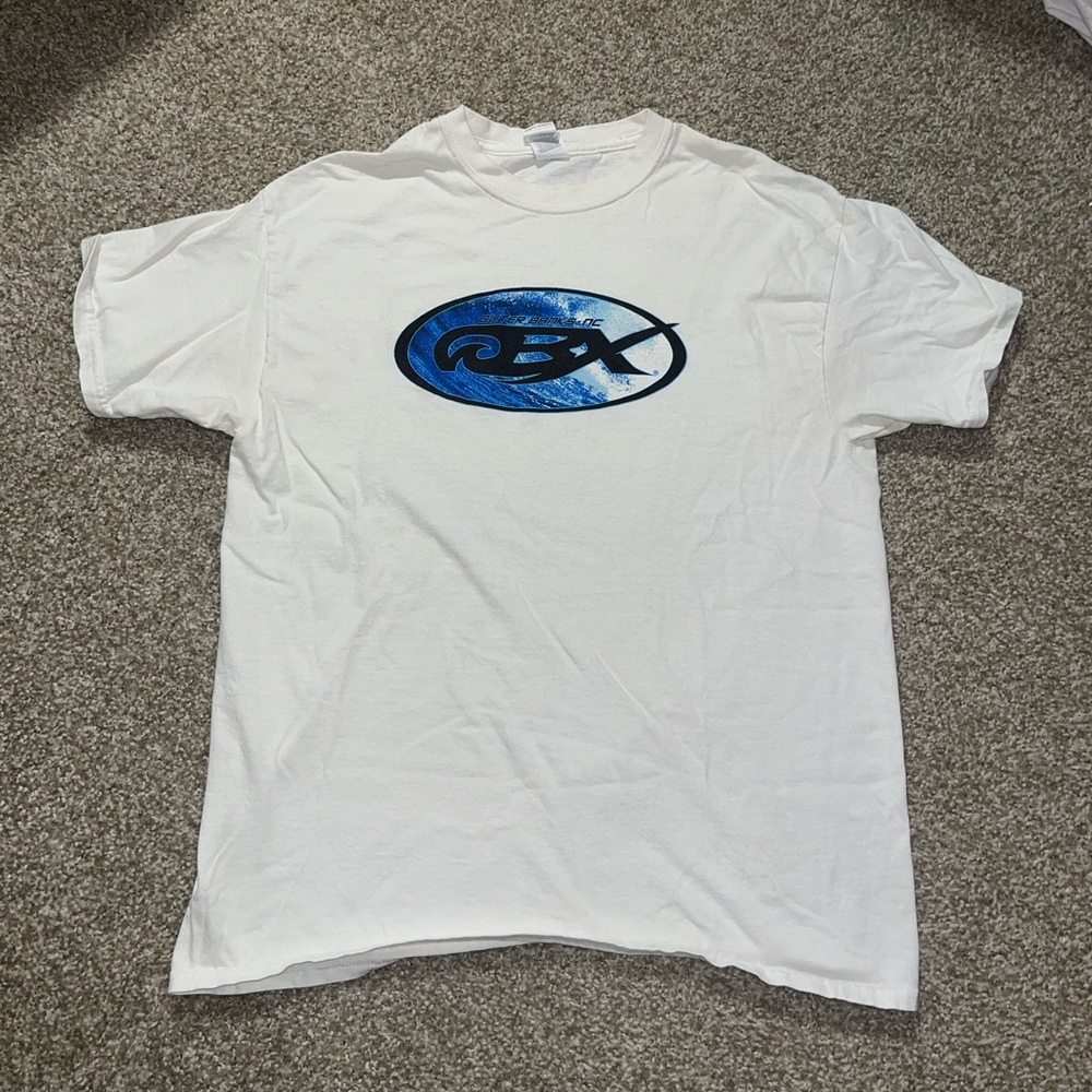 Gildan - White & blue Outer Banks Surf tee